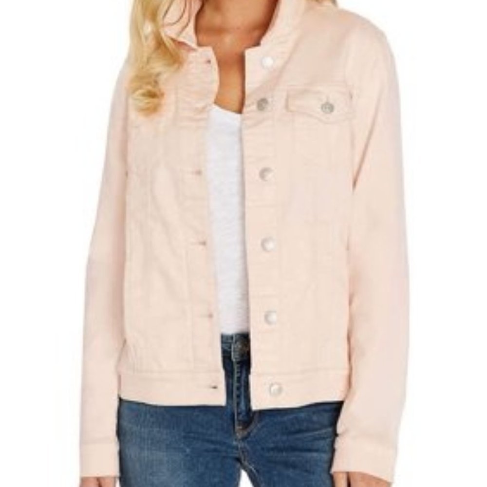 Women Chadwick's pink denim jacket